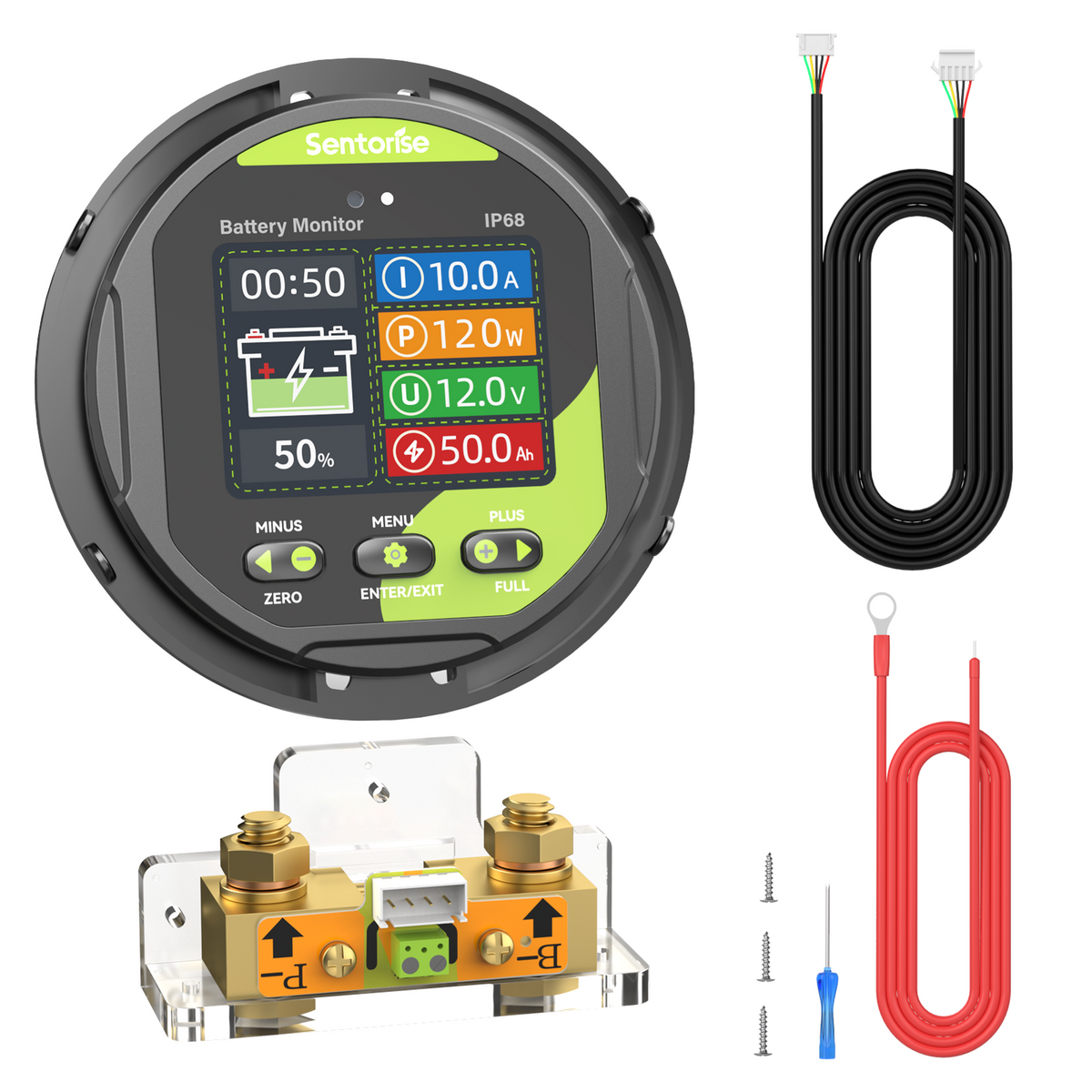 500A IP68 Battery Monitor for 8–100V Systems Image principale du produit