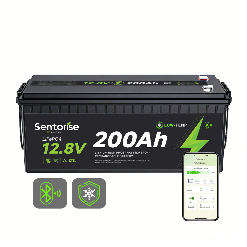 Batterie LiFePO4 Sentorise 12 V 200 Ah Standard avec Bluetooth