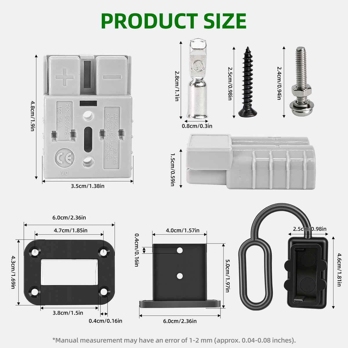 50A Battery Quick Connect Kit with Anderson-Style Plug Image secondaire du produit