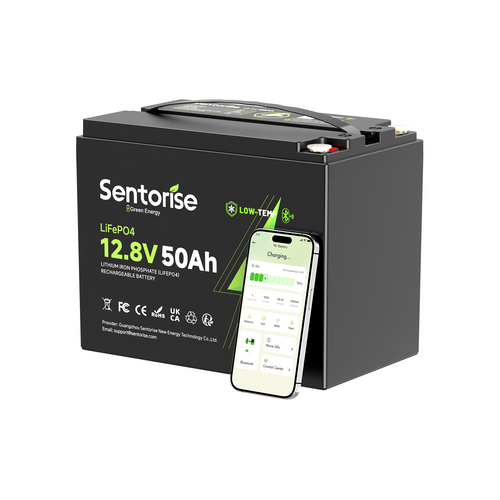 Batterie LiFePO4 12 V 50 Ah avec Bluetooth