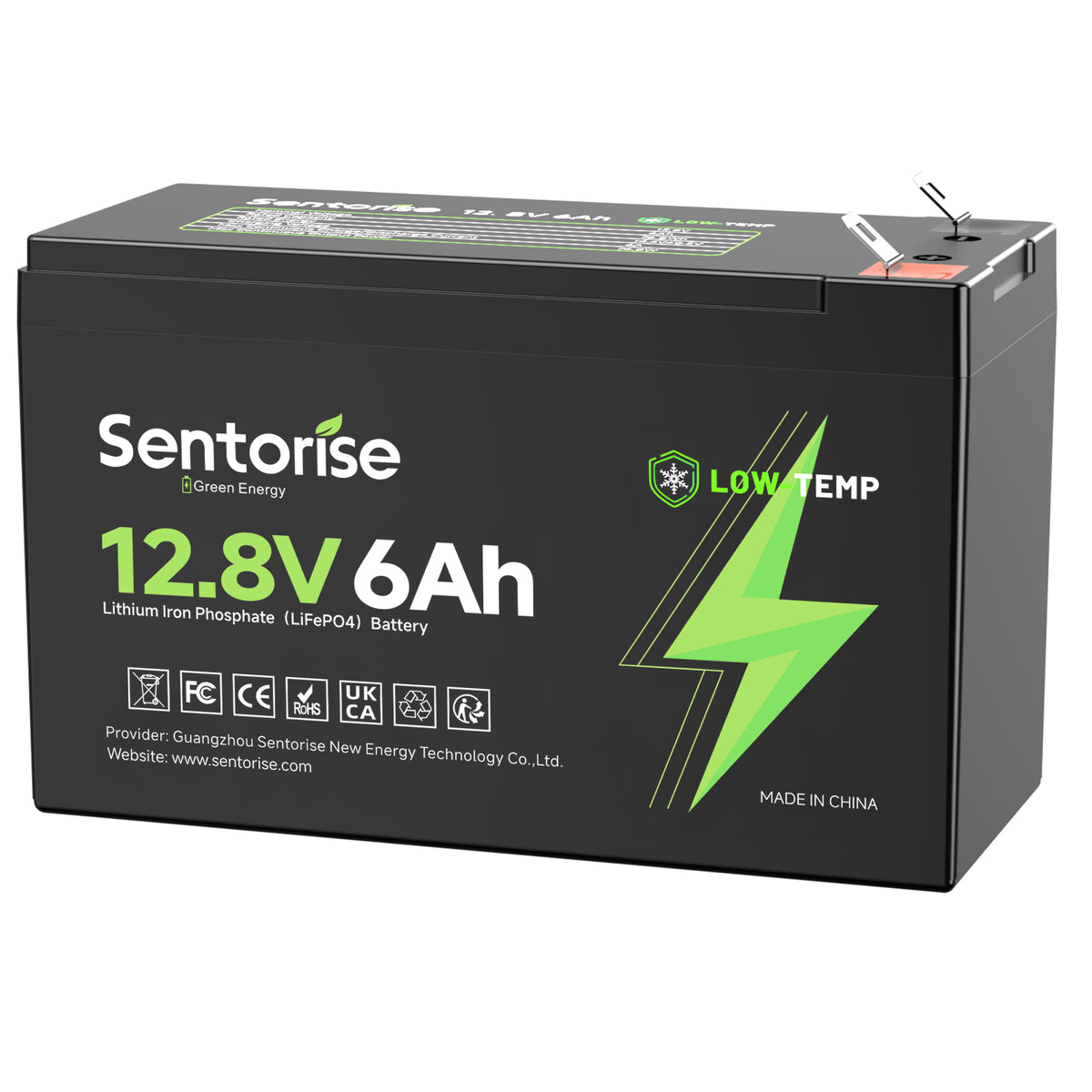 Batterie LiFePO4 compacte Sentorise 12 V 6 Ah Image principale du produit