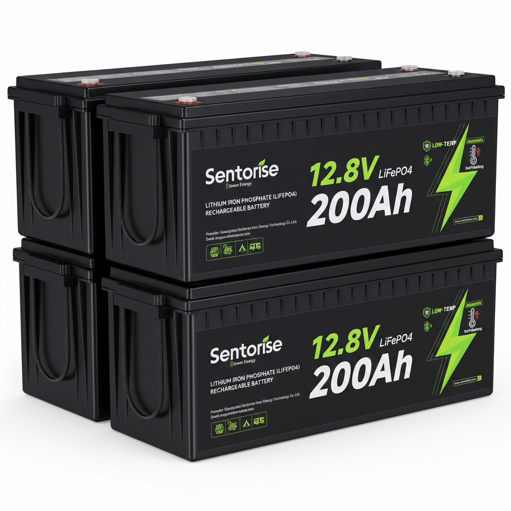 12V 200Ah Selbstbeheizende LiFePO₄ Batterie 2560Wh | -40°C | IP65 | Erweiterbar auf 24V/48V