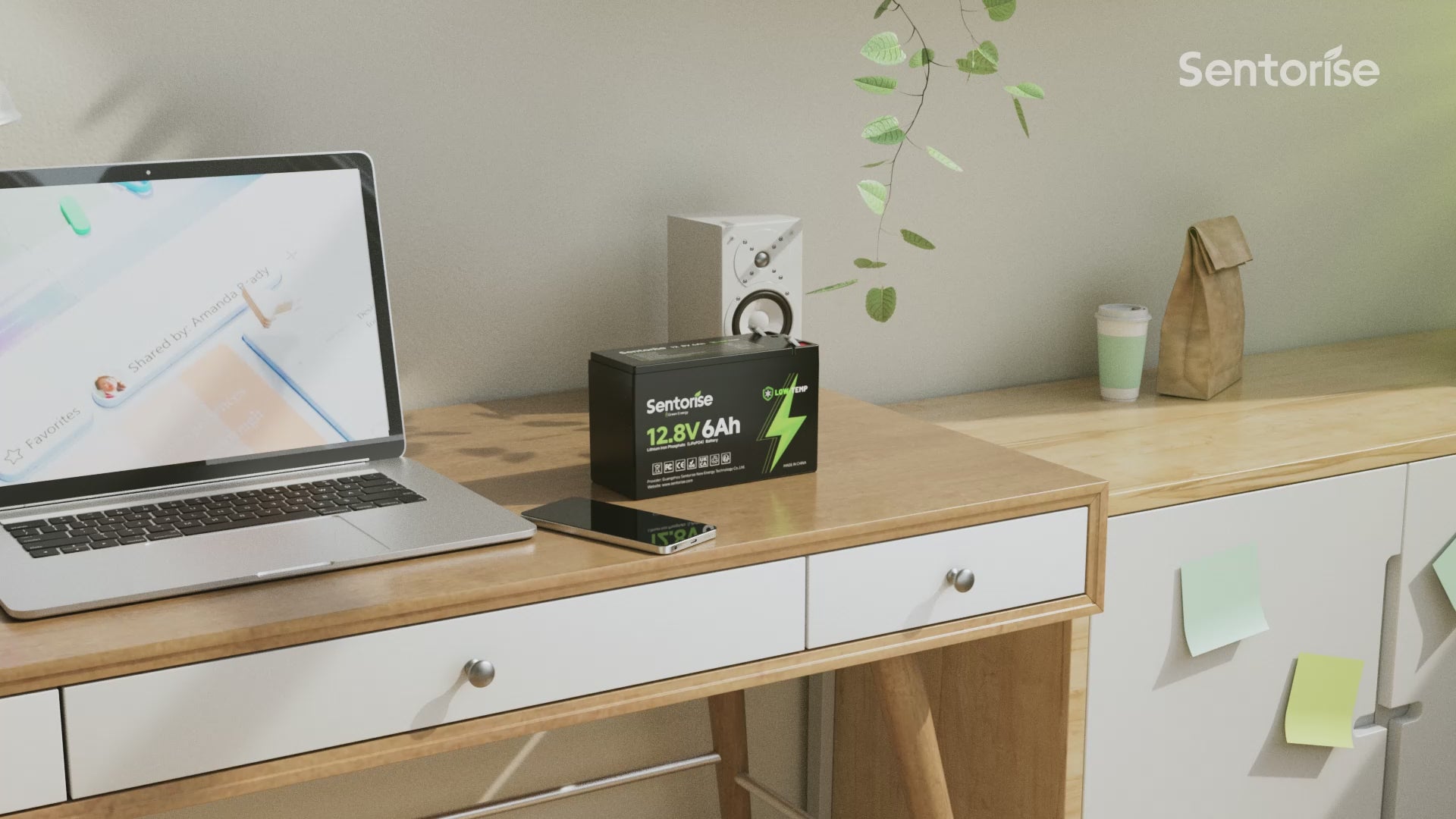 12V 6Ah LiFePO4 Akku – 0,95 kg, 76,8 Wh, 2000+ Zyklen | Sentorise